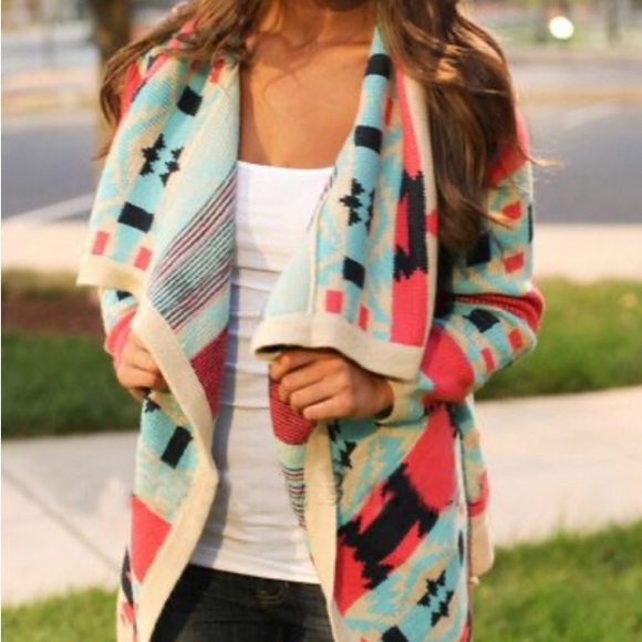 Moon Collection Aztec Cardigan Medium - Picture 6 of 8